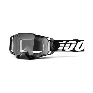 Motokrosové brýle 100% ARMEGA černé (čiré plexi)