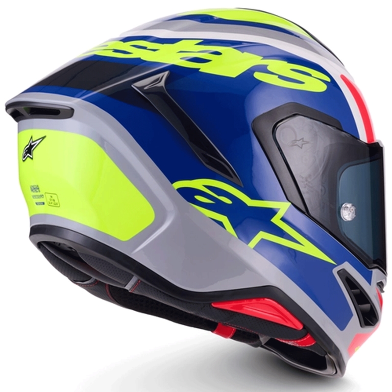 Integrální helma na motorku Alpinestars S-R7 Lumen stříbrno-černo-růžovo-fluo žlutá