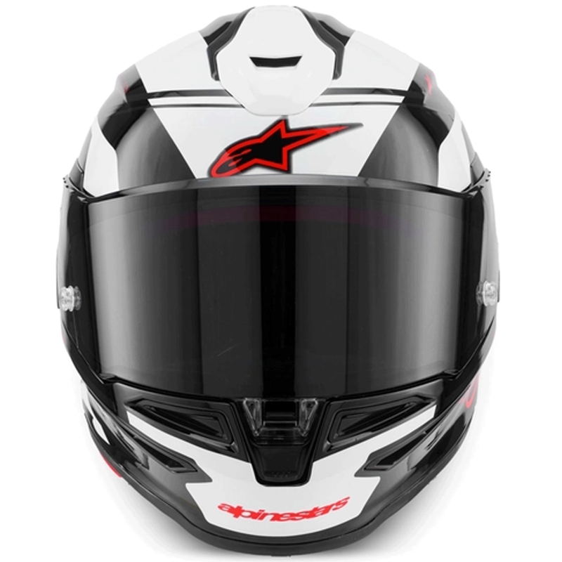 Integrální helma na motorku Alpinestars S-R7 A-Core černo-bílo-červená