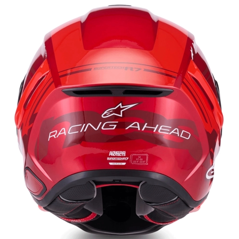 Integrální helma na motorku Alpinestars S-R7 A-Core červeno-bílá