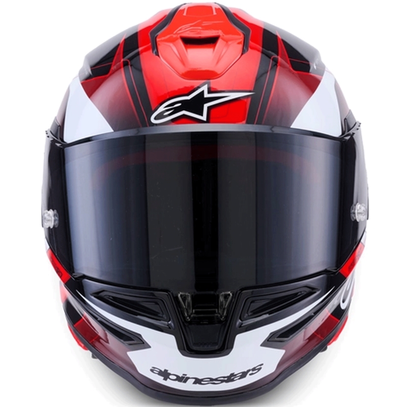 Integrální helma na motorku Alpinestars S-R7 Kinetis černo-červeno-bílá