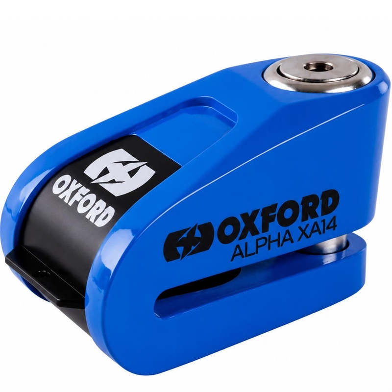 Zámek kotoučové brzdy Oxford Alpha Alarm XA14 - limitovaná edice modrý