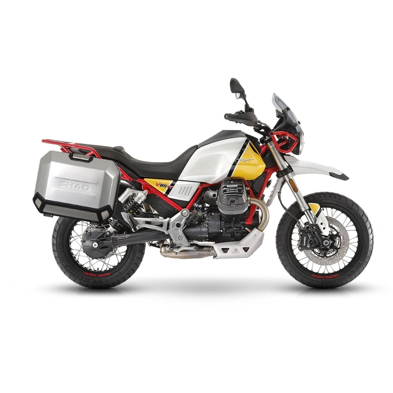 Montážní sada 4P systém SHAD (pro kufry a brašny TERRA a SH38X) pro MOTO GUZZI V 85 TT 850 / Travel 2019-2023