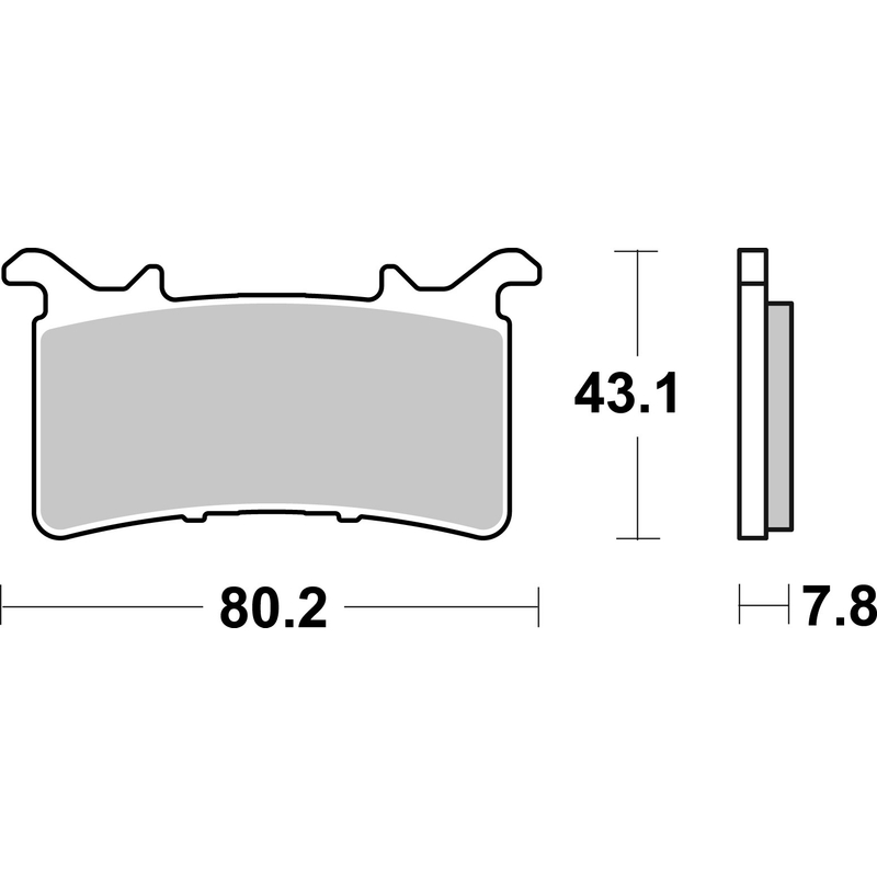 Brzdové destičky BREMBO