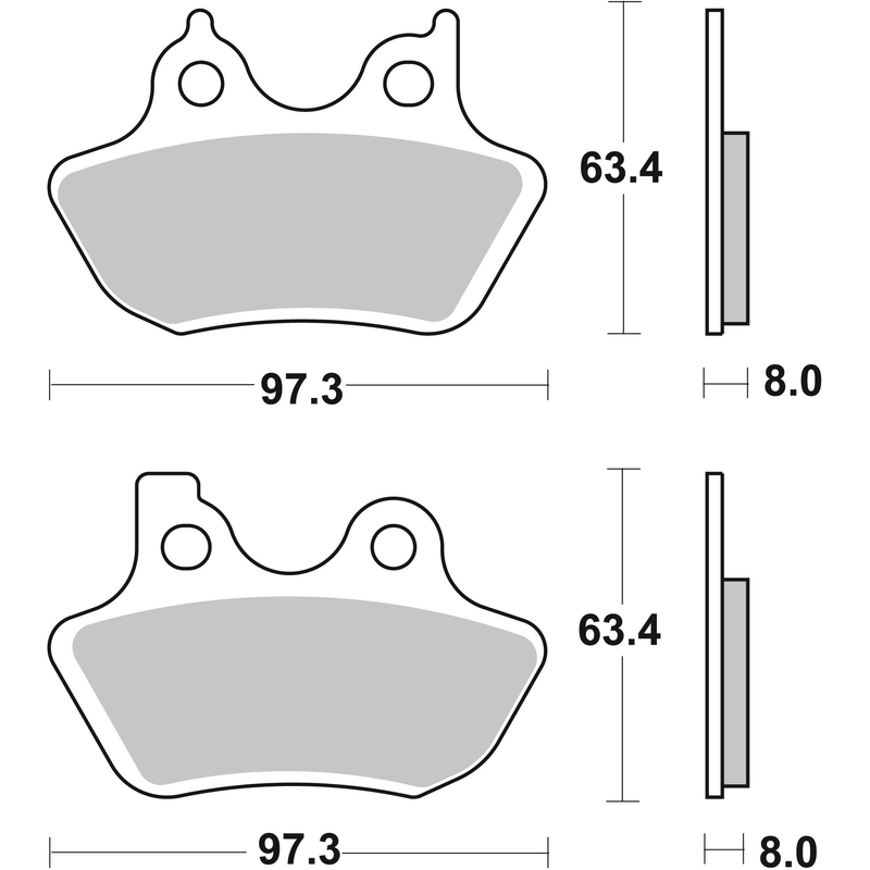 Brzdové destičky BREMBO