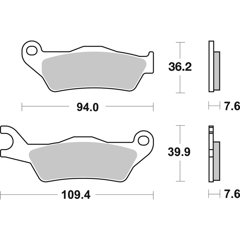 Brzdové destičky BREMBO Brzdové destičky pro skútry CC