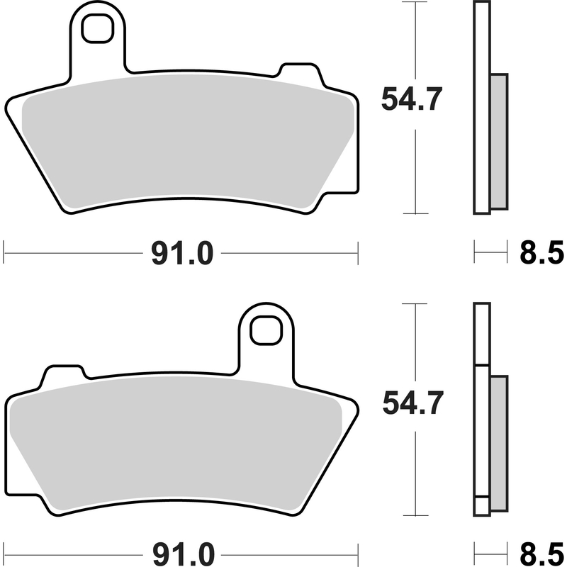 Brzdové destičky BREMBO