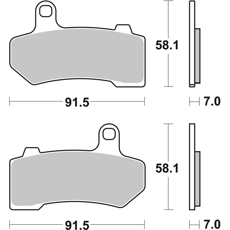 Brzdové destičky BREMBO