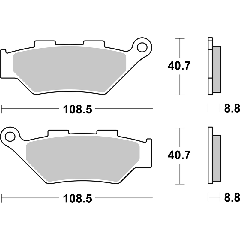 Brzdové destičky BREMBO