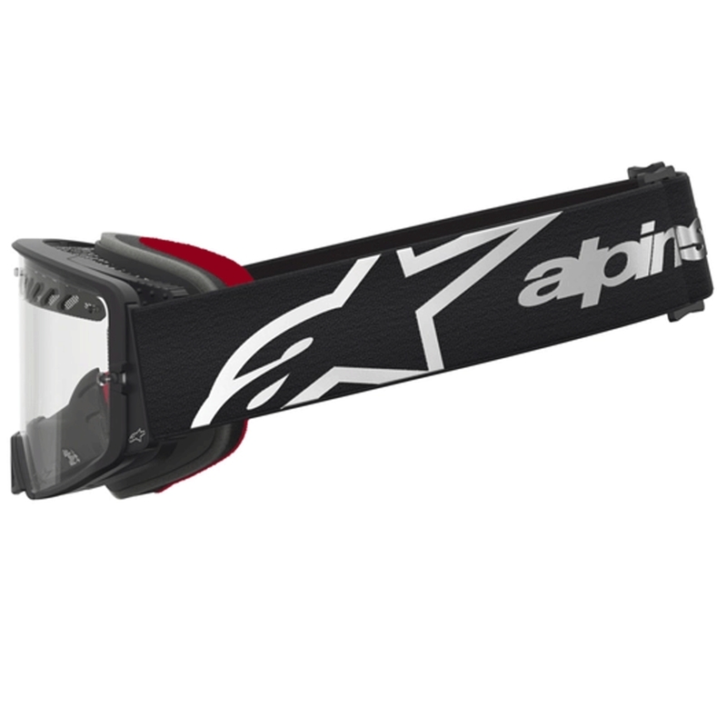 Motokrosové brýle Alpinestars Supertech Dura Air Fluid černo-stříbrné s čirým plexi