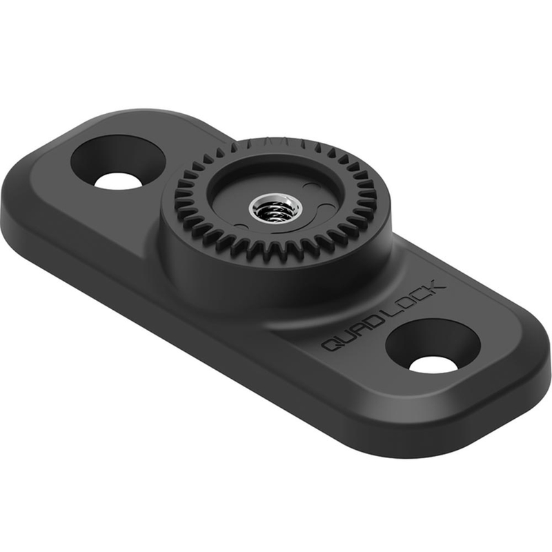 Plochá obdélníková základna Quad Lock® 360 se 2 otvory černá