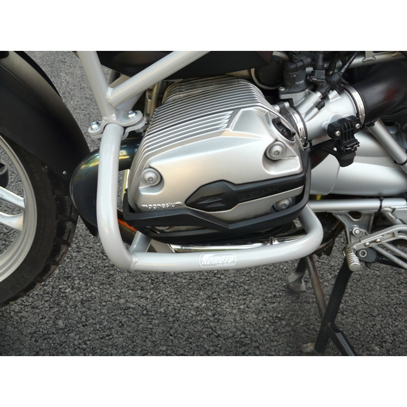 Ochranné rámy motoru RDMOTO stříbrná vrchní a spodní