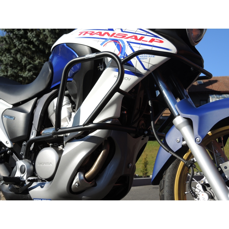 Ochranné rámy motoru RDMOTO matná černá pro HONDA XL 700 V Transalp 2007-2012