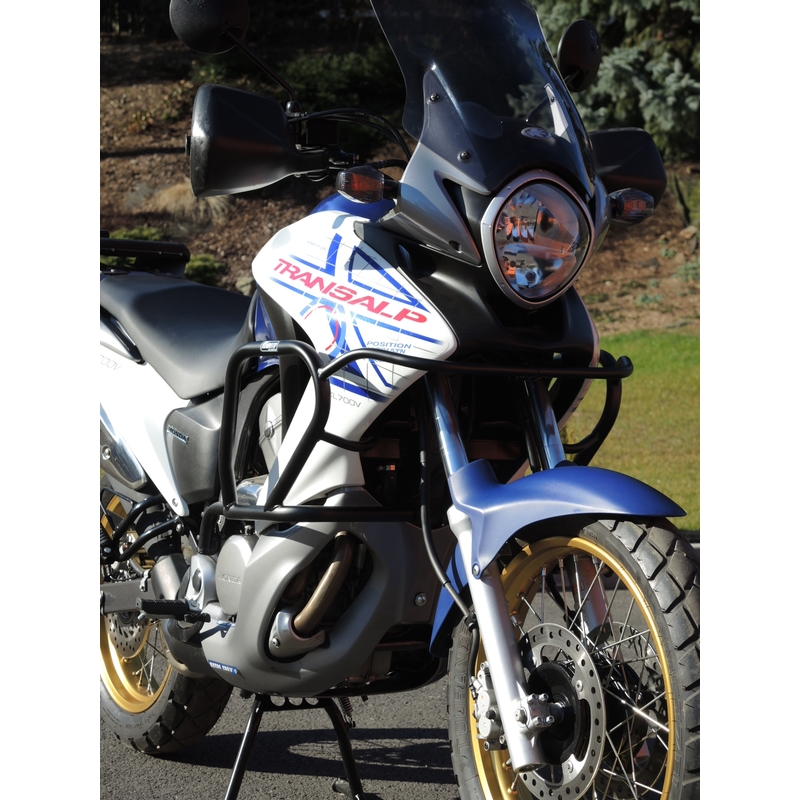 Ochranné rámy motoru RDMOTO matná černá pro HONDA XL 700 V Transalp 2007-2012