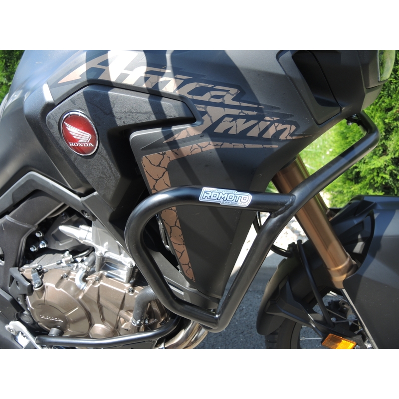 Ochranné rámy motoru RDMOTO matná černá vrchní a spodní pro HONDA CRF 1000 L Africa Twin 2016-2019