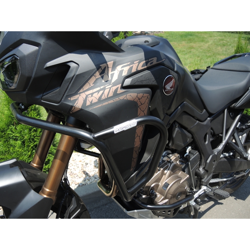 Ochranné rámy motoru RDMOTO matná černá vrchní a spodní pro HONDA CRF 1000 L Africa Twin 2016-2019