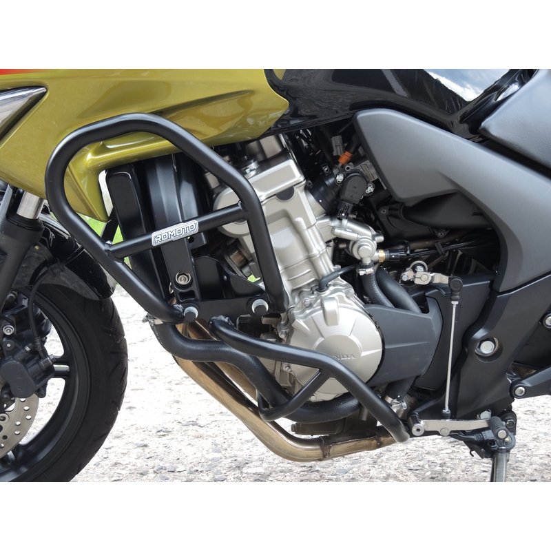 Ochranné rámy motoru RDMOTO matná černá vrchní a spodní pro HONDA CBF 600 / S 2008-2012