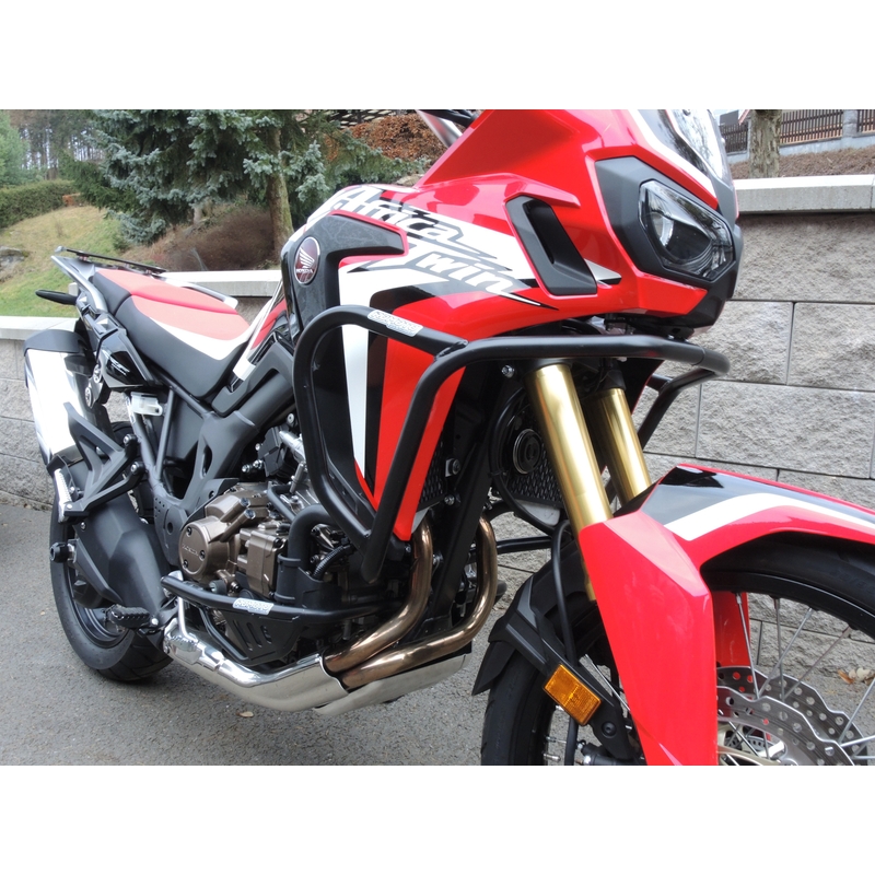 Ochranné rámy motoru RDMOTO černá vrchní a spodní pro HONDA CRF 1000 L Africa Twin 2016-2018