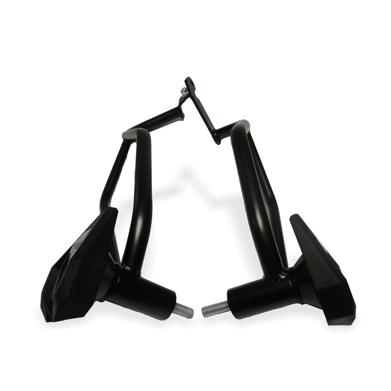 Ochranné rámy motoru RDMOTO matná černá with slider SL01 pro YAMAHA MT-07 700 2014-2023, YAMAHA XSR 700 2014-2023
