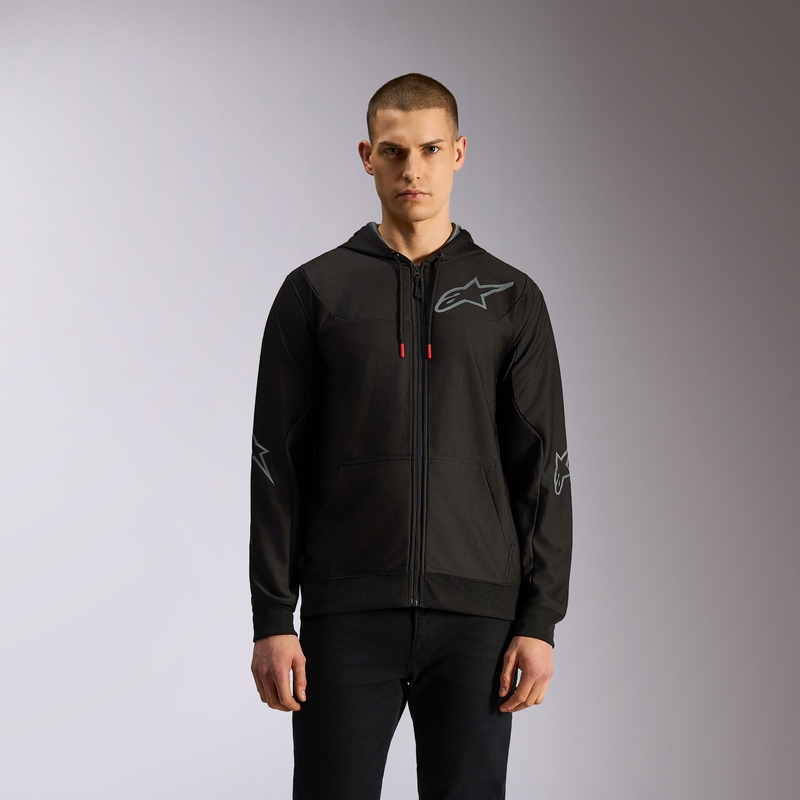 Mikina Alpinestars Sessions 3 Hoodie černo-šedá