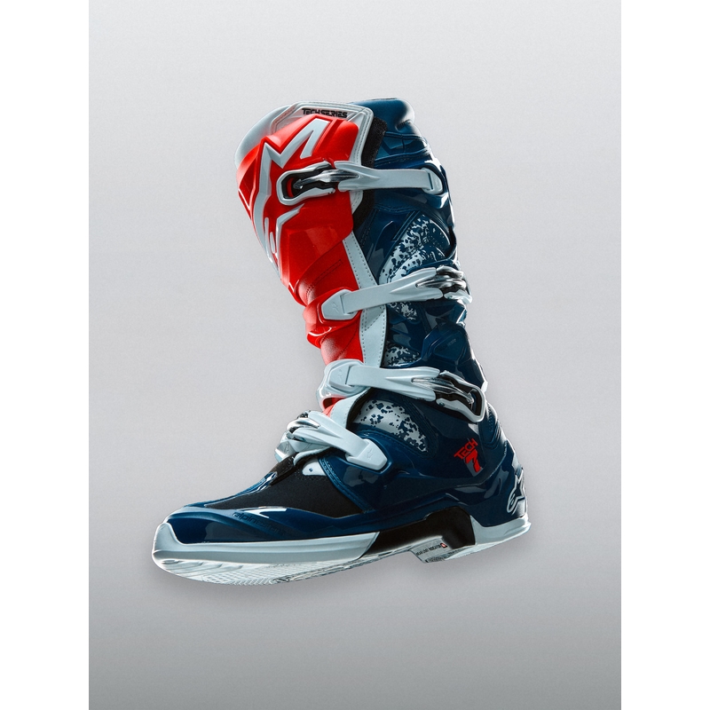 Motokrosové boty Alpinestars TECH 7 UNITY červeno-bílo-modré