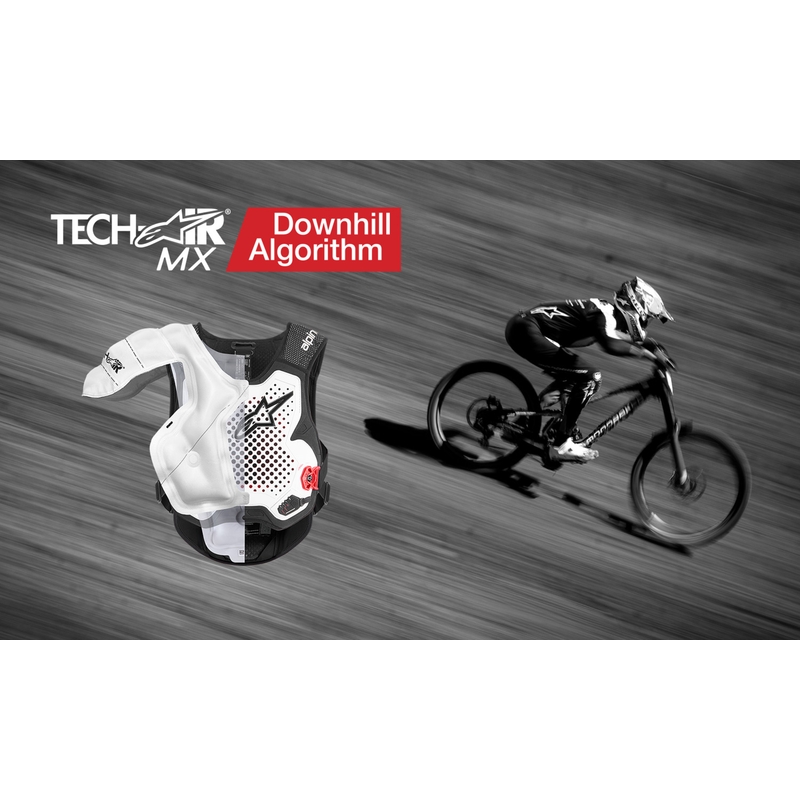 Airbagová vesta Alpinestars TECH-AIR®MX Plasma system bílo-černo-červená