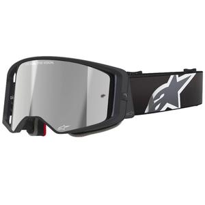 Motokrosové brýle Alpinestars Supertech Corp černo-šedé se stříbrným zorníkem