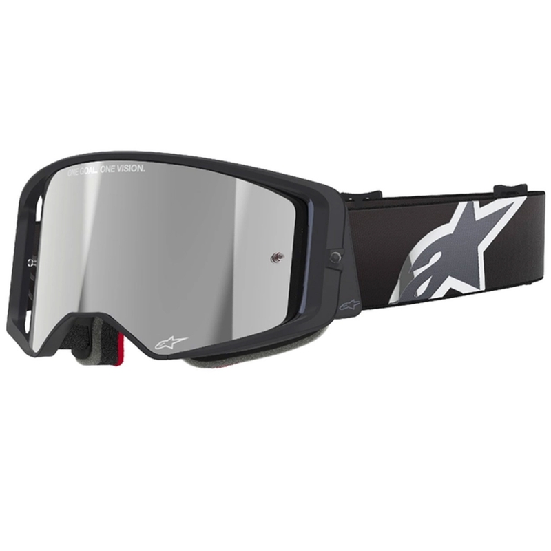 Motokrosové brýle Alpinestars Supertech Corp černo-šedé se stříbrným zorníkem