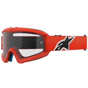 Dětské motokrosové brýle Alpinestars Vision Youth Corp oranžové s čirým zorníkem