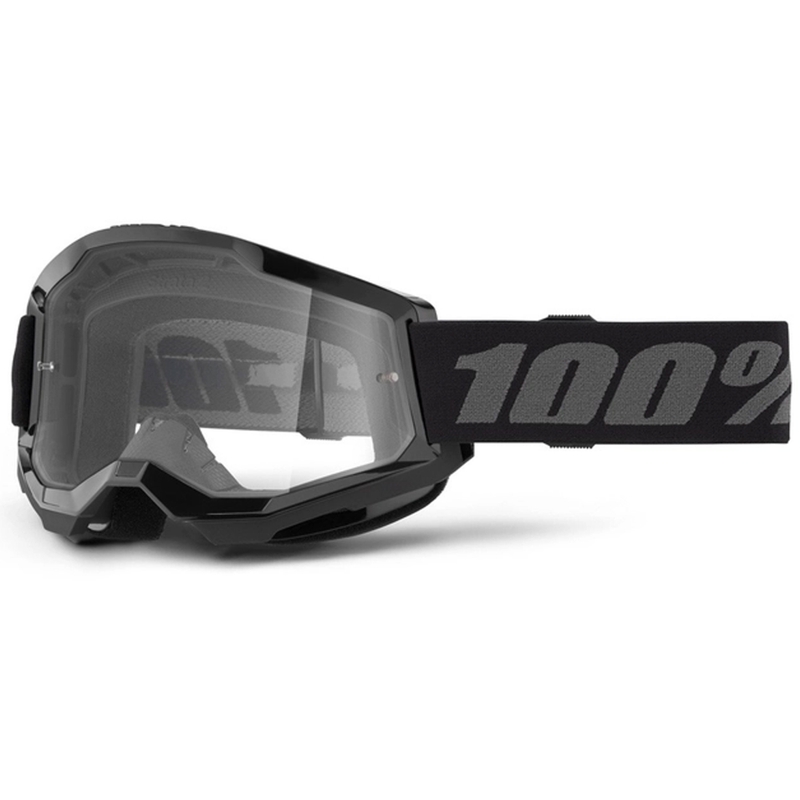Motokrosové brýle 100% STRATA 2 New černé (čiré plexi)