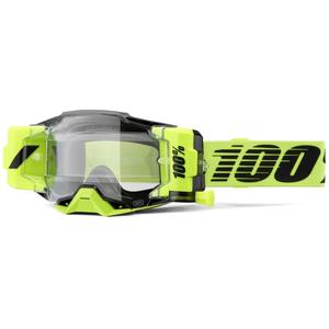 Motokrosové brýle 100% - USA Armega Forecast fluo zelené (čiré sklo)