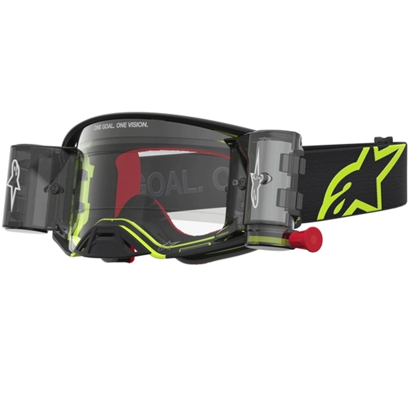 Motokrosové brýle Alpinestars Supertech Firma černo-fluo žluté s čirým plexi