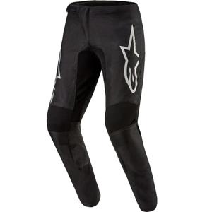 Motokrosové kalhoty Alpinestars Fluid Graphite černo-stříbrné