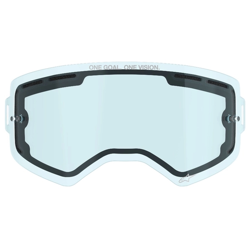 Plexi pro brýle Alpinestars Supertech dvojité antifog modré