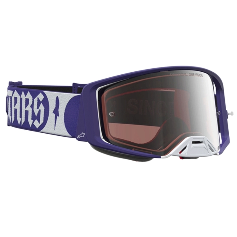 Motokrosové brýle Alpinestars Supertech Atrox modro-bílé