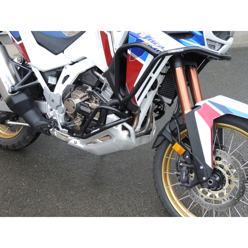 Ochranné rámy motoru RDMOTO černý vrchní a spodní pro HONDA CRF 1100 L Africa Twin 2020-2023