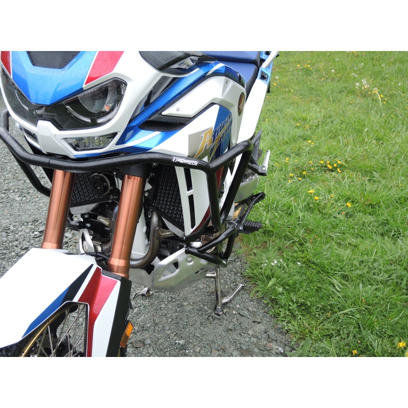 Ochranné rámy motoru RDMOTO černý vrchní a spodní pro HONDA CRF 1100 L Africa Twin 2020-2023