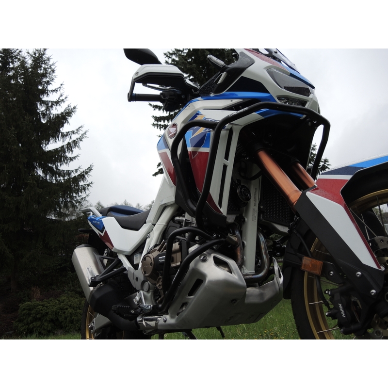 Ochranné rámy motoru RDMOTO černý vrchní a spodní pro HONDA CRF 1100 L Africa Twin 2020-2023
