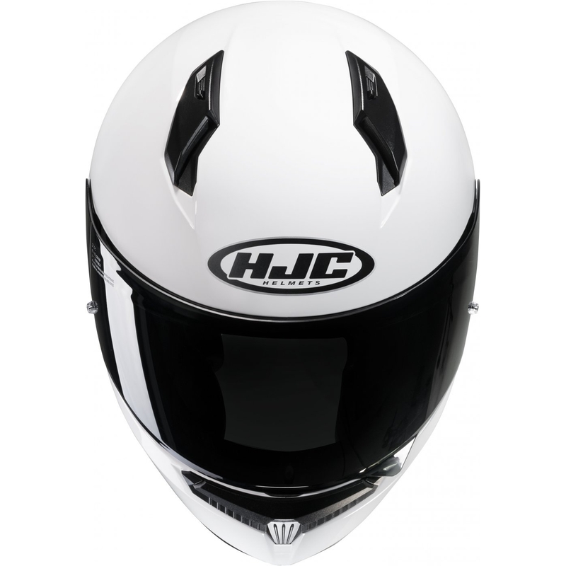 Integrální přilba na motorku HJC C10 Solid bílá - II. jakost