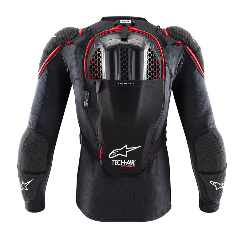 Airbagová vesta Alpinestars TECH-AIR®OFF-ROAD system černo-červená - II. jakost