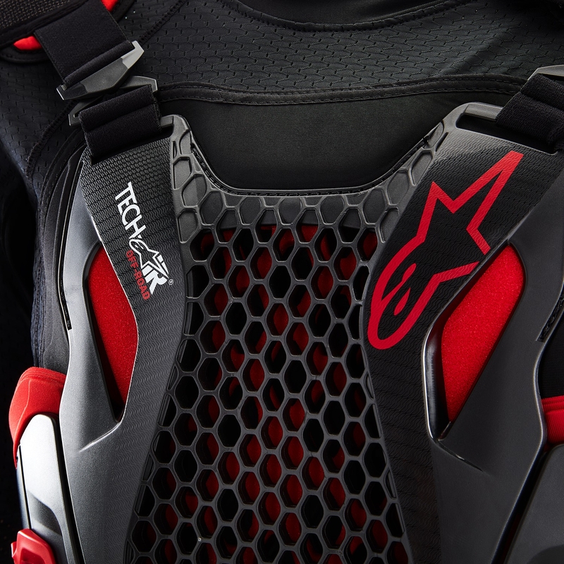 Airbagová vesta Alpinestars TECH-AIR®OFF-ROAD system černo-červená - II. jakost
