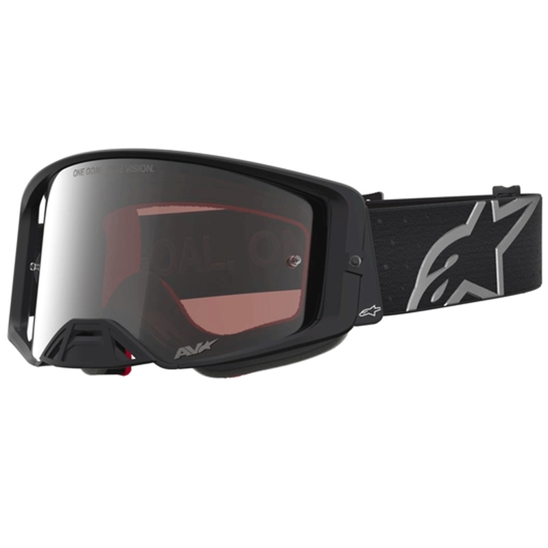 Motokrosové brýle Alpinestars Supertech Vesta matně černo-stříbrné