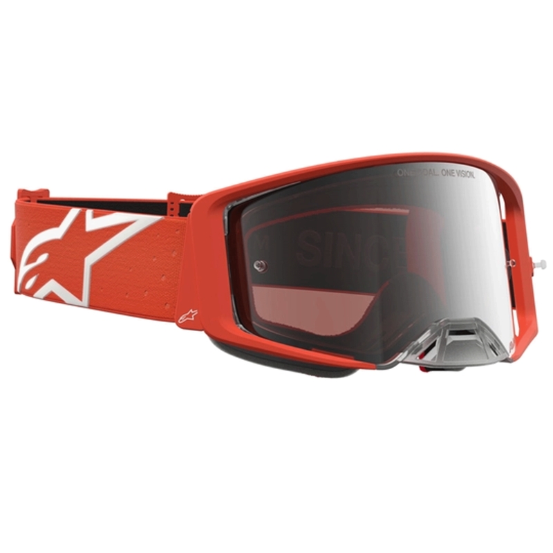 Motokrosové brýle Alpinestars Supertech Vesta oranžovo-stříbrné