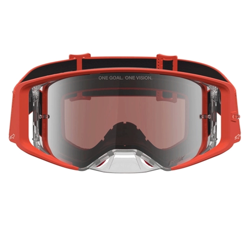 Motokrosové brýle Alpinestars Supertech Vesta oranžovo-stříbrné