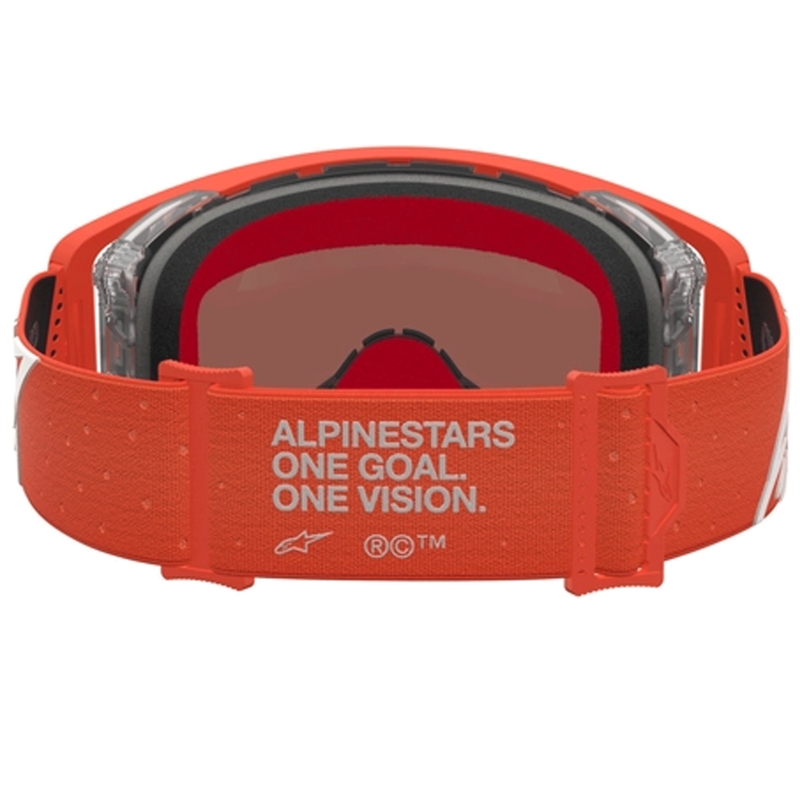 Motokrosové brýle Alpinestars Supertech Vesta oranžovo-stříbrné