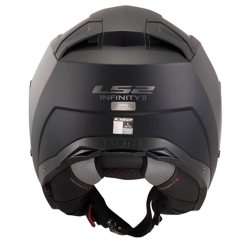 Otevřená helma na motorku LS2 OF603 Infinity II Solid černá matná - II. jakost