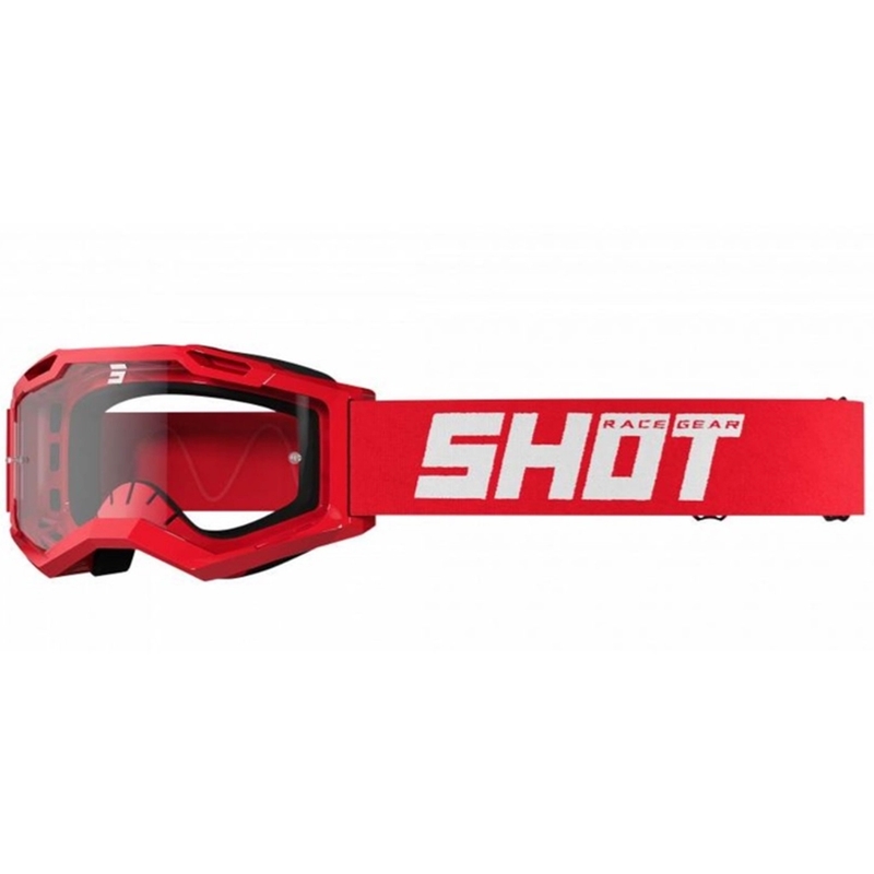 Motokrosové brýle Shot Assault 2.0 Solid červené - II. jakost