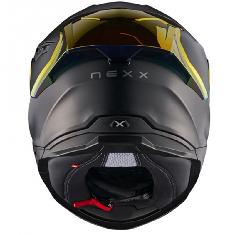 Integrální helma na motorku NEXX Y.100R Subsonic matná černo-červená - II. jakost výprodej