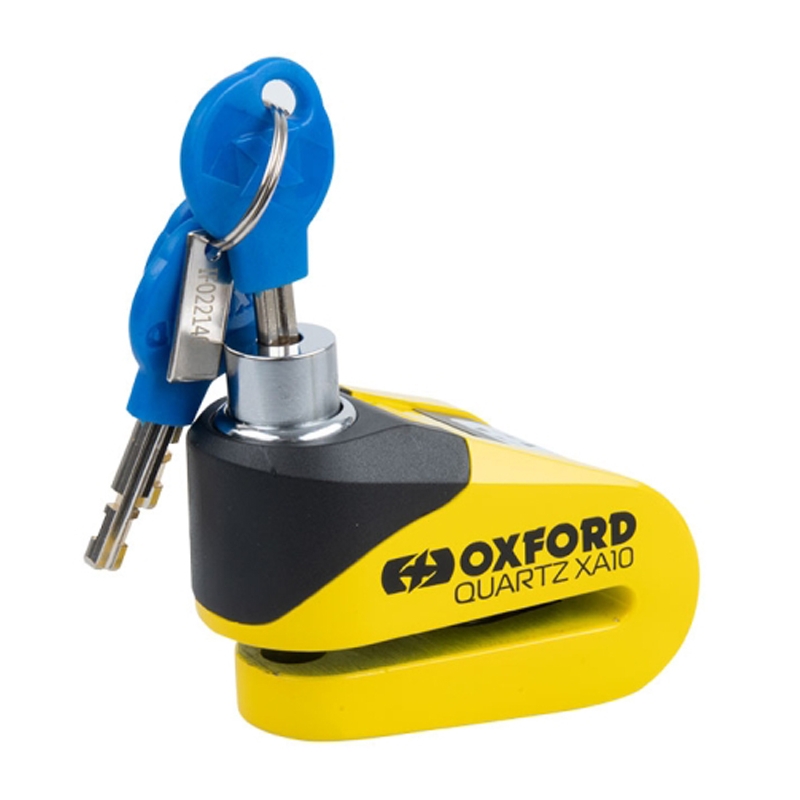 Zámek kotoučové brzdy Oxford Quartz Alarm XA10 žluto-černý - II. jakost