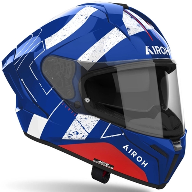Integrální helma na motorku Airoh MATRYX Scope modro-červená